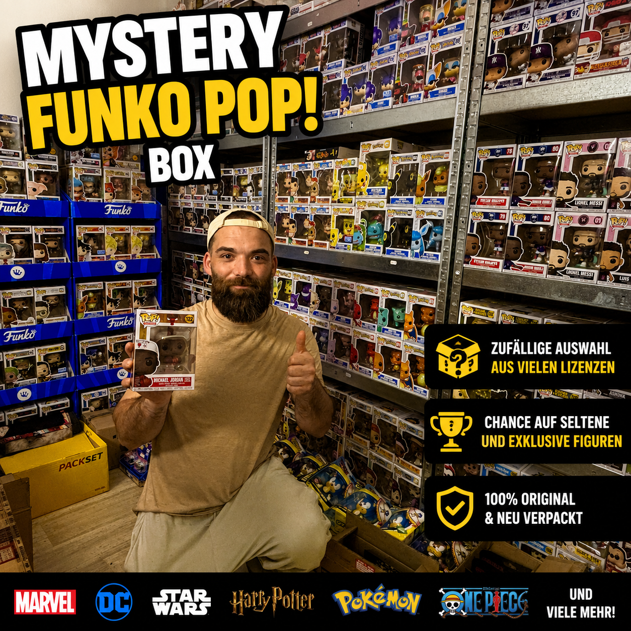 Mystery Funko Pop! Box – 1, 5 oder 10 Überraschungsfiguren