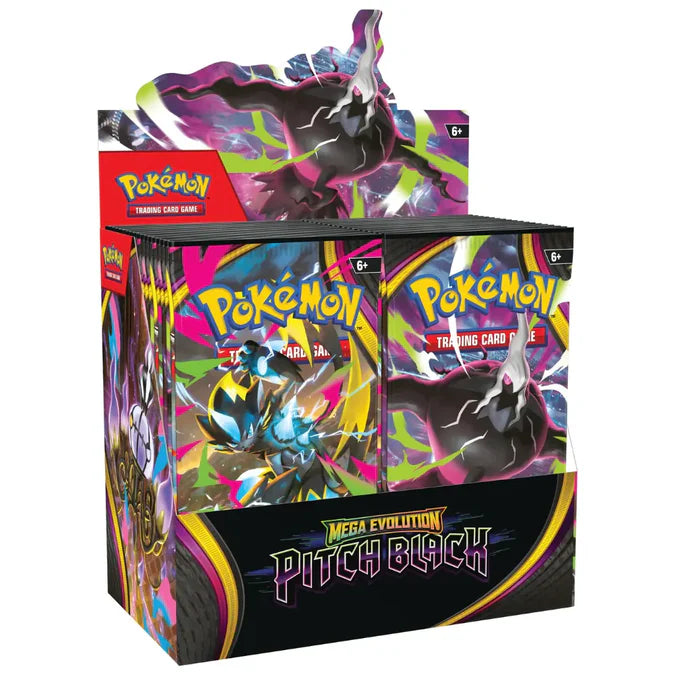 Pokémon Mega Evolution – Pitch Black Booster Display – Back with product details