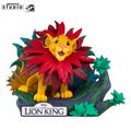 Disney Simba Figur – Frontansicht mit Blättermähne und Lion King Base