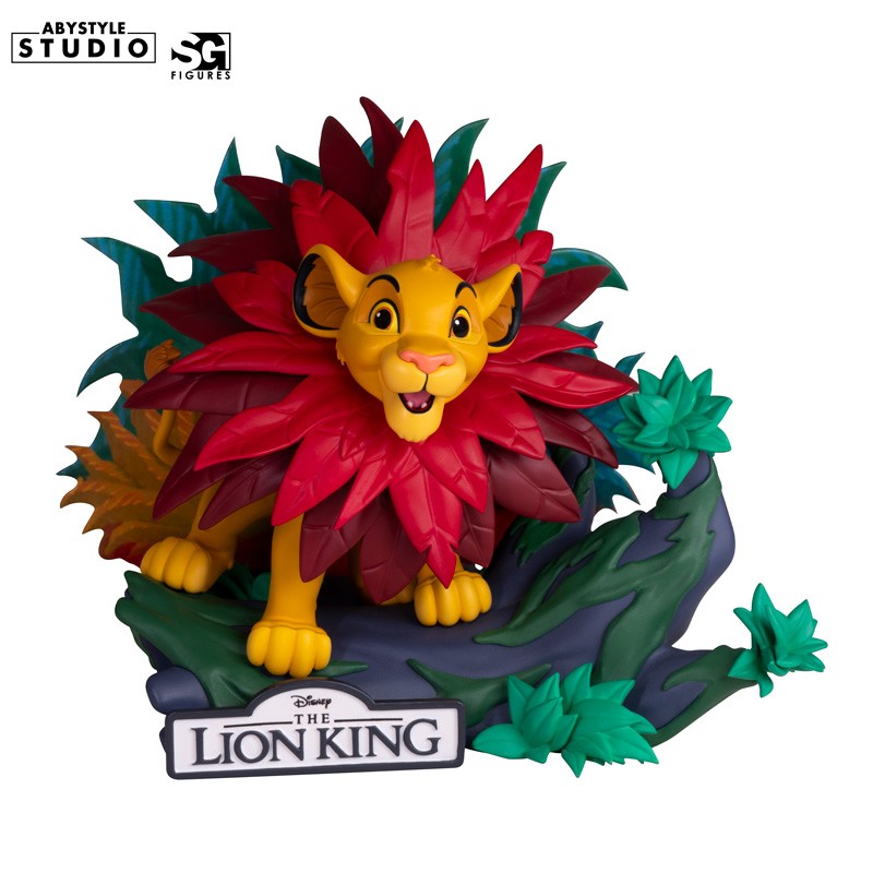 Disney Simba Figur – Seitenansicht rechts mit Dschungel-Hintergrund