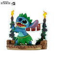 Disney Stitch Hula Dance Figur – Frontansicht mit Hula-Rock und tropischer Base