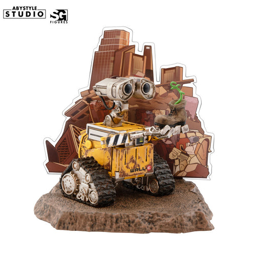 Disney Pixar WALL·E Snapshot Gallery Figur – Frontansicht mit Pflanze im Schuh