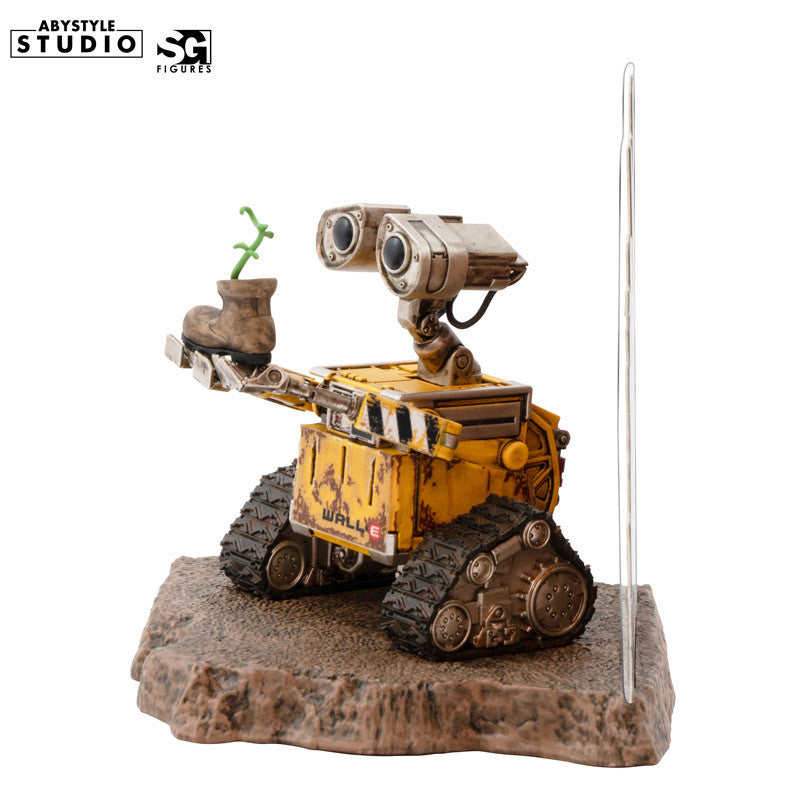 Disney Pixar WALL·E Snapshot Gallery Figur – Rückansicht mit Stadtruinen-Panel