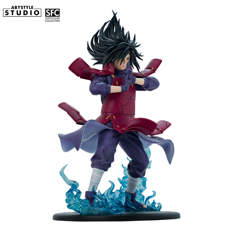 Naruto Shippuden Madara Uchiha Figur – Seitenansicht mit Chakra-Effekt