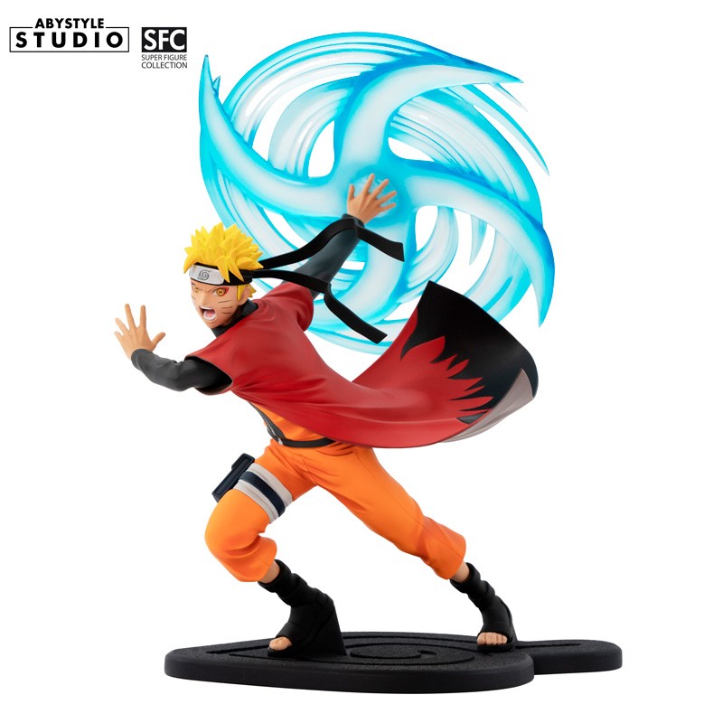 Naruto Uzumaki Rasengan Figur – Nahaufnahme Frontansicht mit Rasenshuriken und Stirnband
