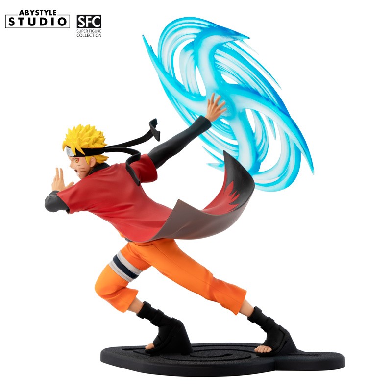 Naruto Uzumaki Rasengan Figur – Nahaufnahme Dreiviertelansicht mit Rasenshuriken-Energie