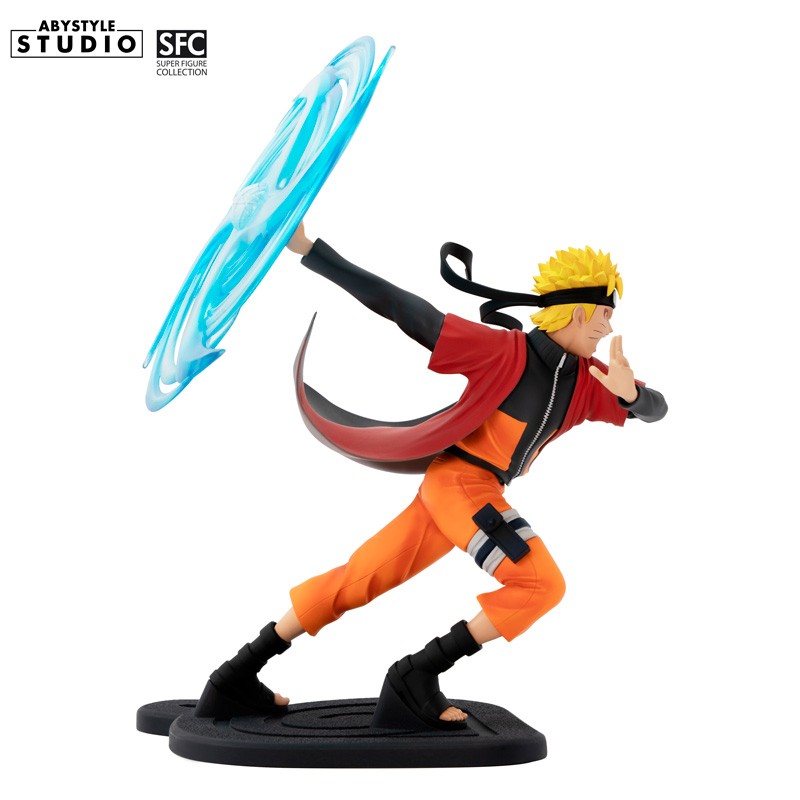 Naruto Uzumaki Rasengan Figur – Seitenansicht rechts mit Rasenshuriken und Kampfpose