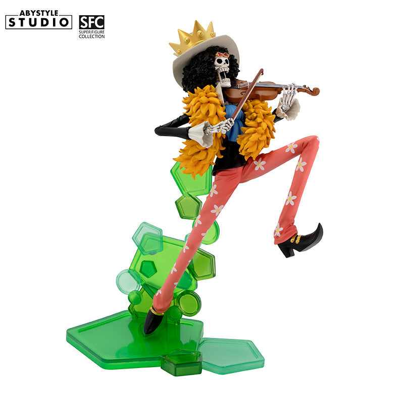 One Piece Brook Figur – Seitenansicht rechts dynamische Spielpose