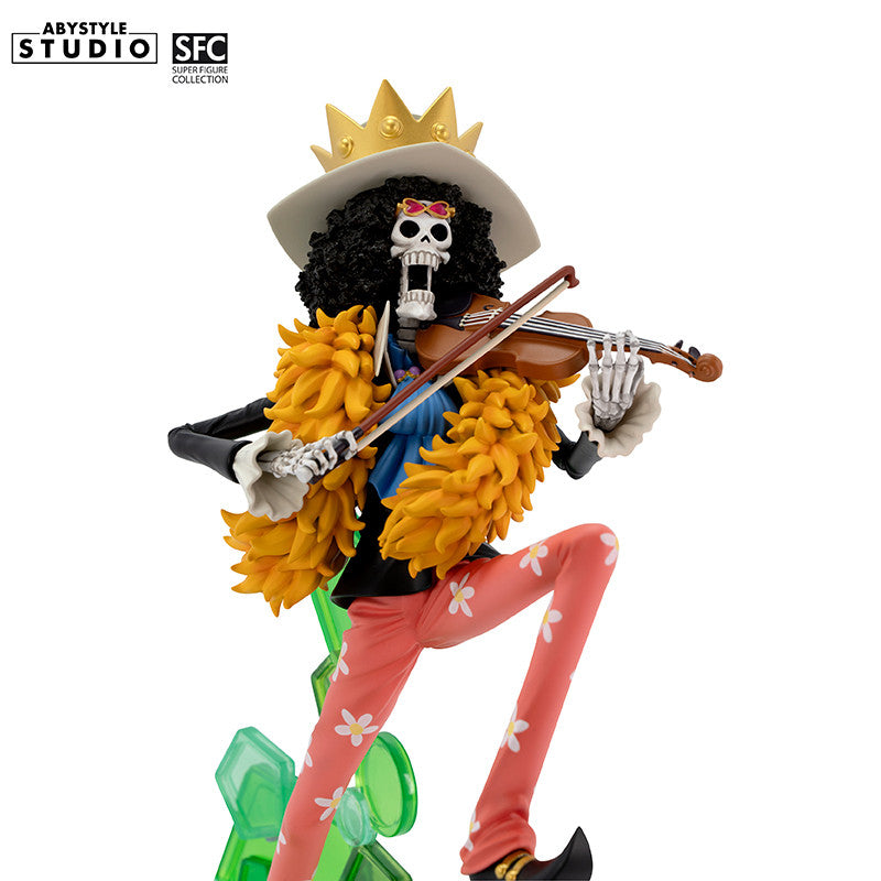 One Piece Brook Figur – Rückansicht mit Base-Detail