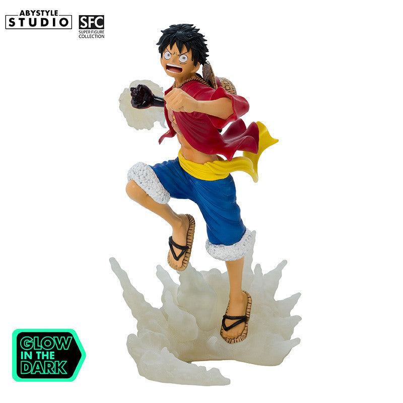 One Piece Monkey D. Luffy Glow in the Dark Figur – Dynamische Kampfpose Gomu Gomu no Red Hawk
