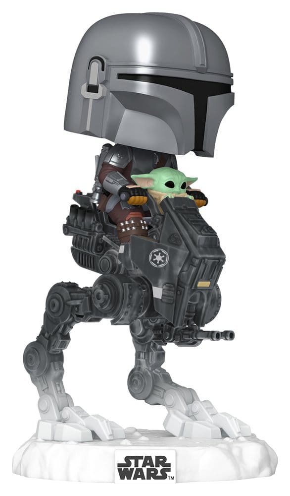 Funko POP! Rides Deluxe The Mandalorian with Grogu AT-RT #837 - Box