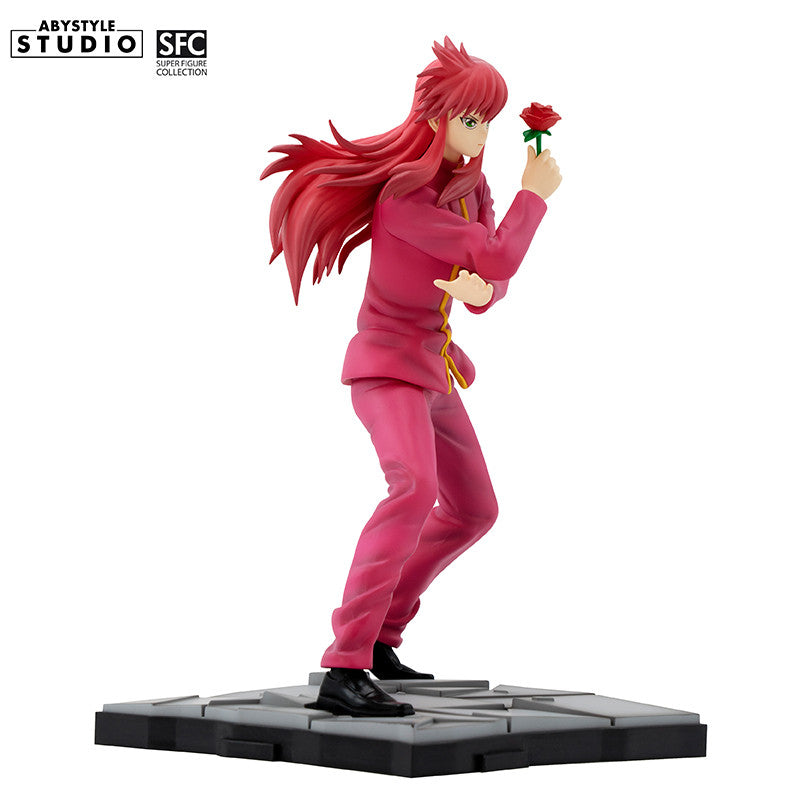 Yu Yu Hakusho Kurama Figur – Nahaufnahme Gesicht und Rose
